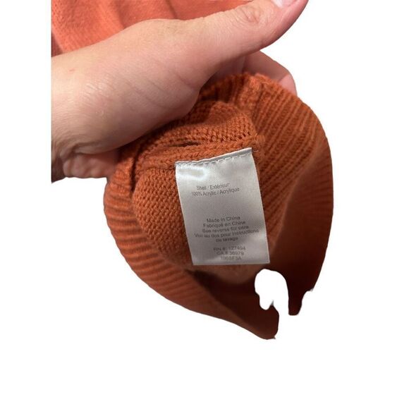 Heartloom Ollie 1/4 Zip Pull Over Sweater Terracota Rust Orange Large Chunky - Picture 8 of 11